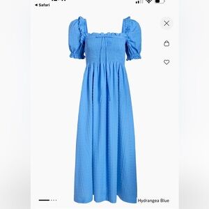 Hill House Scarlett Hydrangea Blue Dress Size Medium